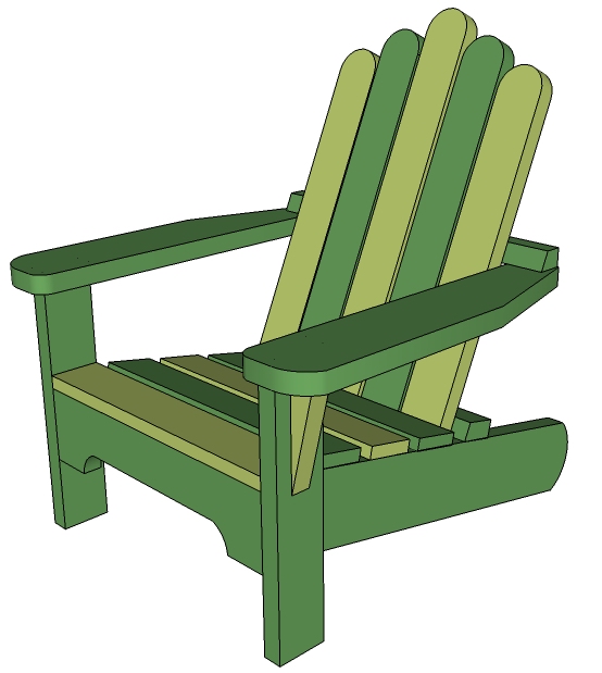 How To Draw Adirondack Chair PDF Woodworking